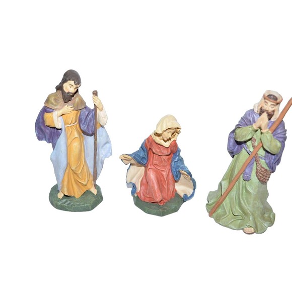 Vtg Avon Nativity Shepherd Joseph Mary Replacements Figurines 1996 - Picture 2 of 10